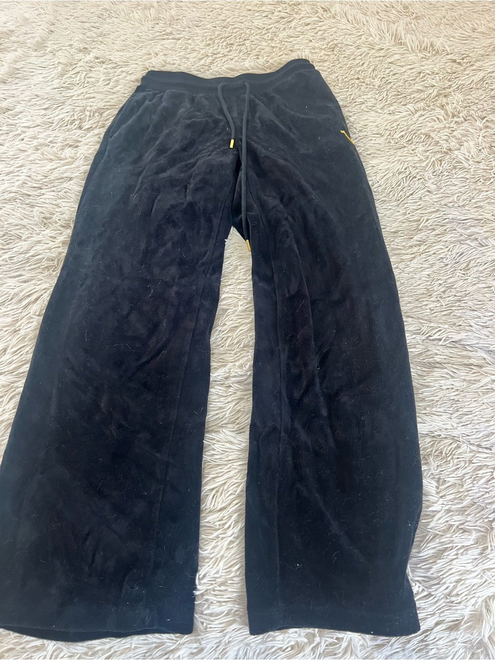 Black Velour Sweatpants